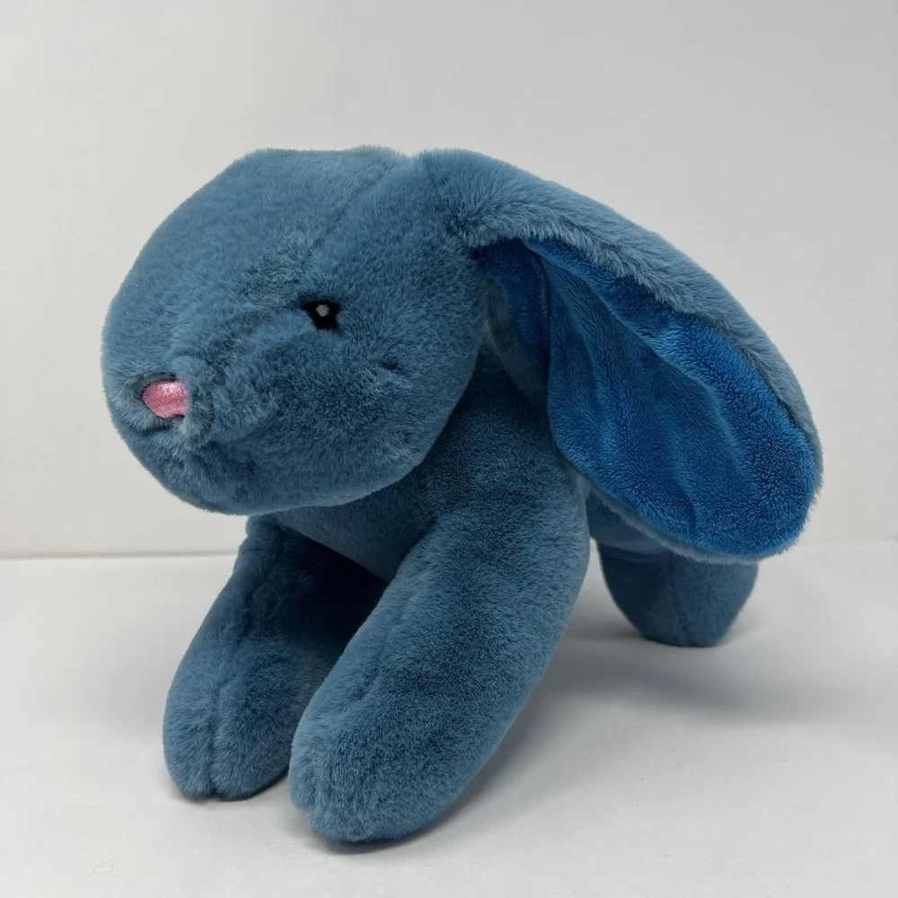 Blue Floppy Bunny Rabbit Plush Soft squishable Stuffed Animal Gift